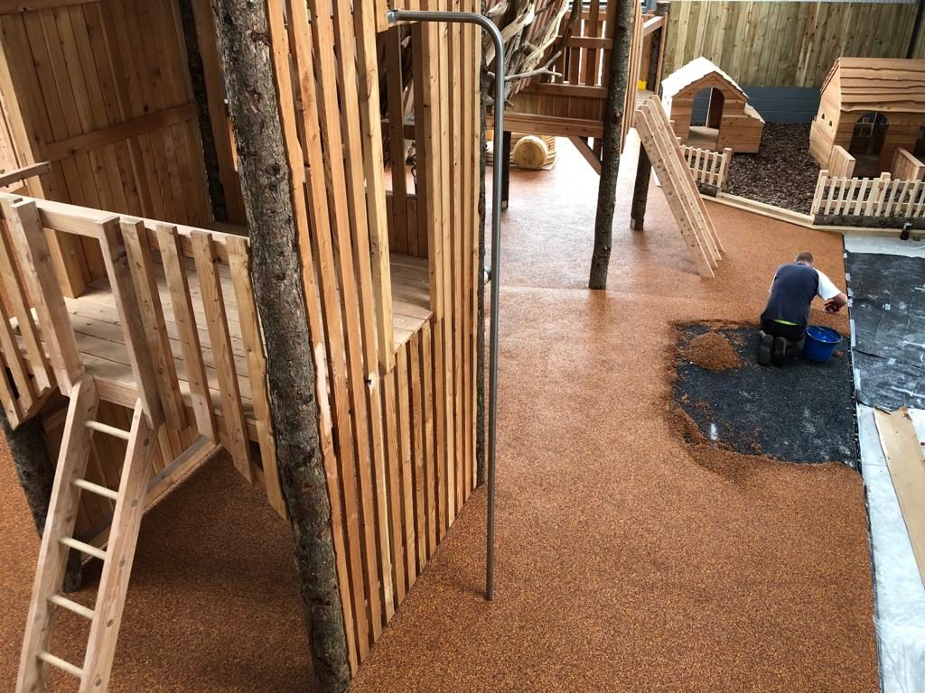 modern playground surfacing