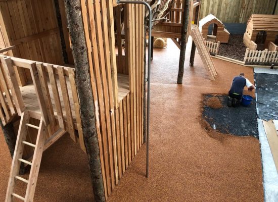 modern playground surfacing