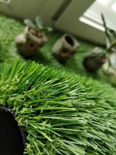 Close up artificial grass